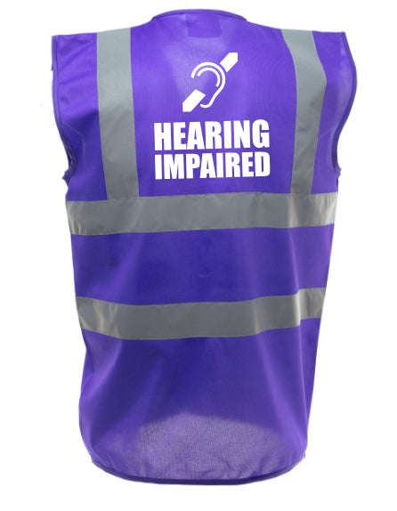 Hearing Impaired Enhanced Visibility Vest