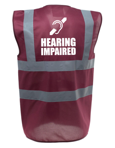 Hearing Impaired Enhanced Visibility Vest