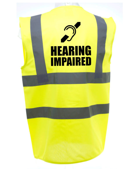 Hearing Impaired Enhanced Visibility Vest