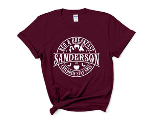 Sanderson Sisters Bed & Breakfast Halloween Adult T-shirt