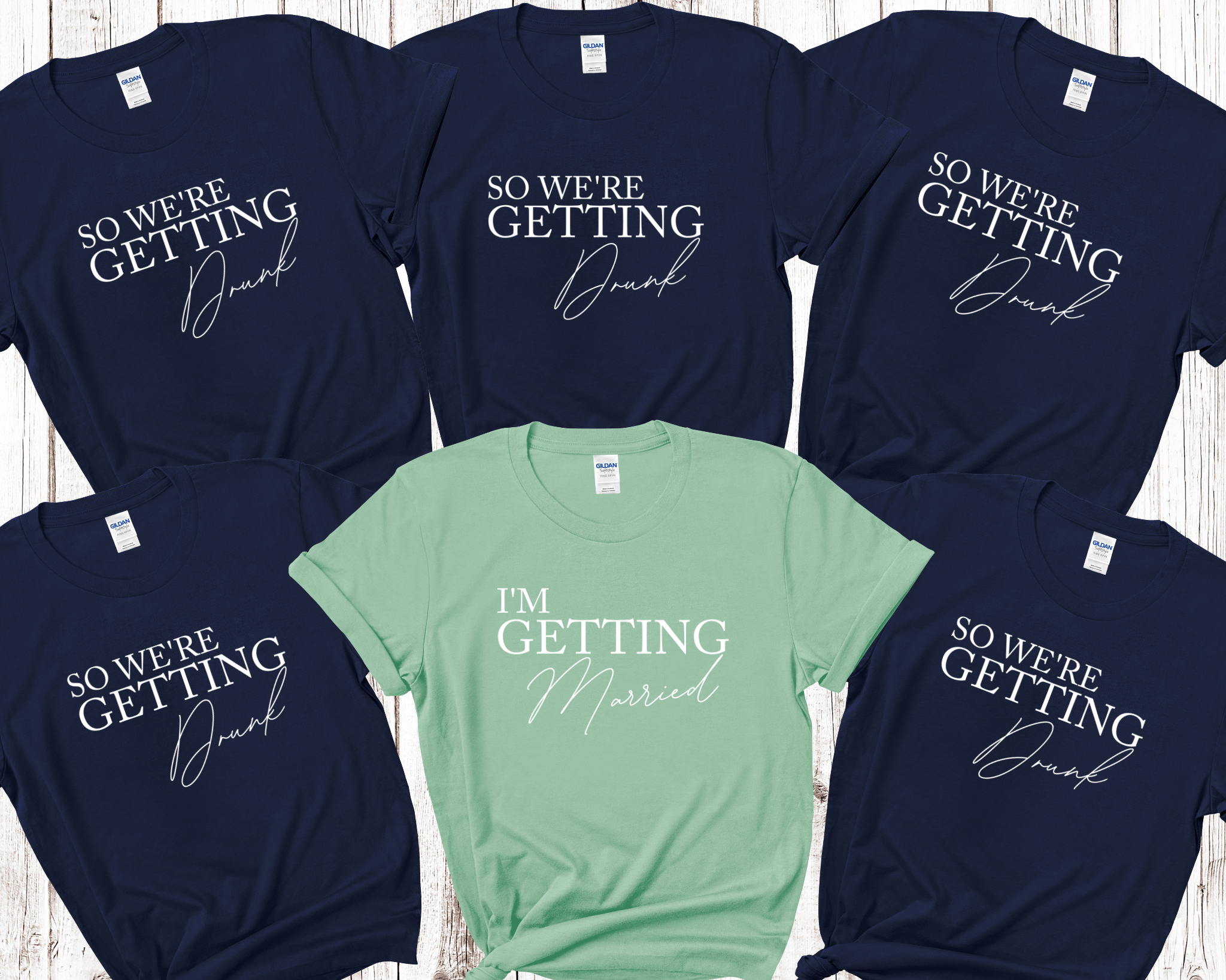 I'm Getting Married We're Getting Drunk Bride Hen Party T shirts 7