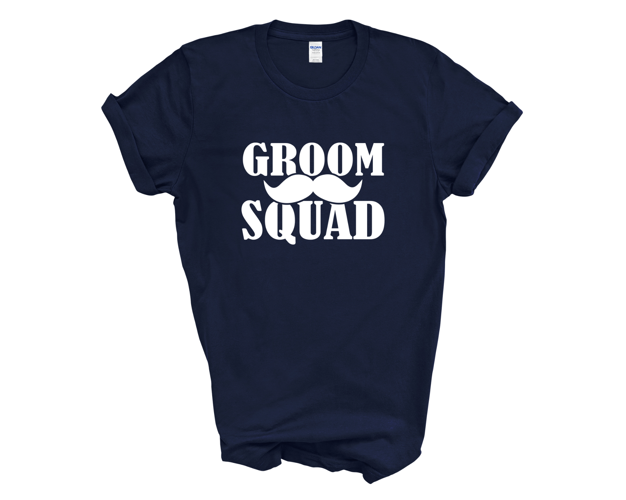 Groom & Squad Best Man Stag Party Matching T-shirt Moustache