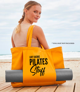 Personalised Name Pilates Stuff Organic Tote Bag