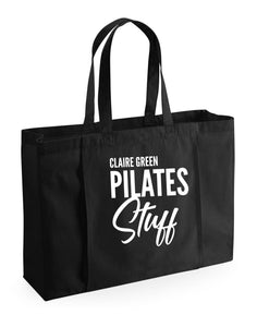 Personalised Name Pilates Stuff Organic Tote Bag