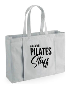 Personalised Name Pilates Stuff Organic Tote Bag