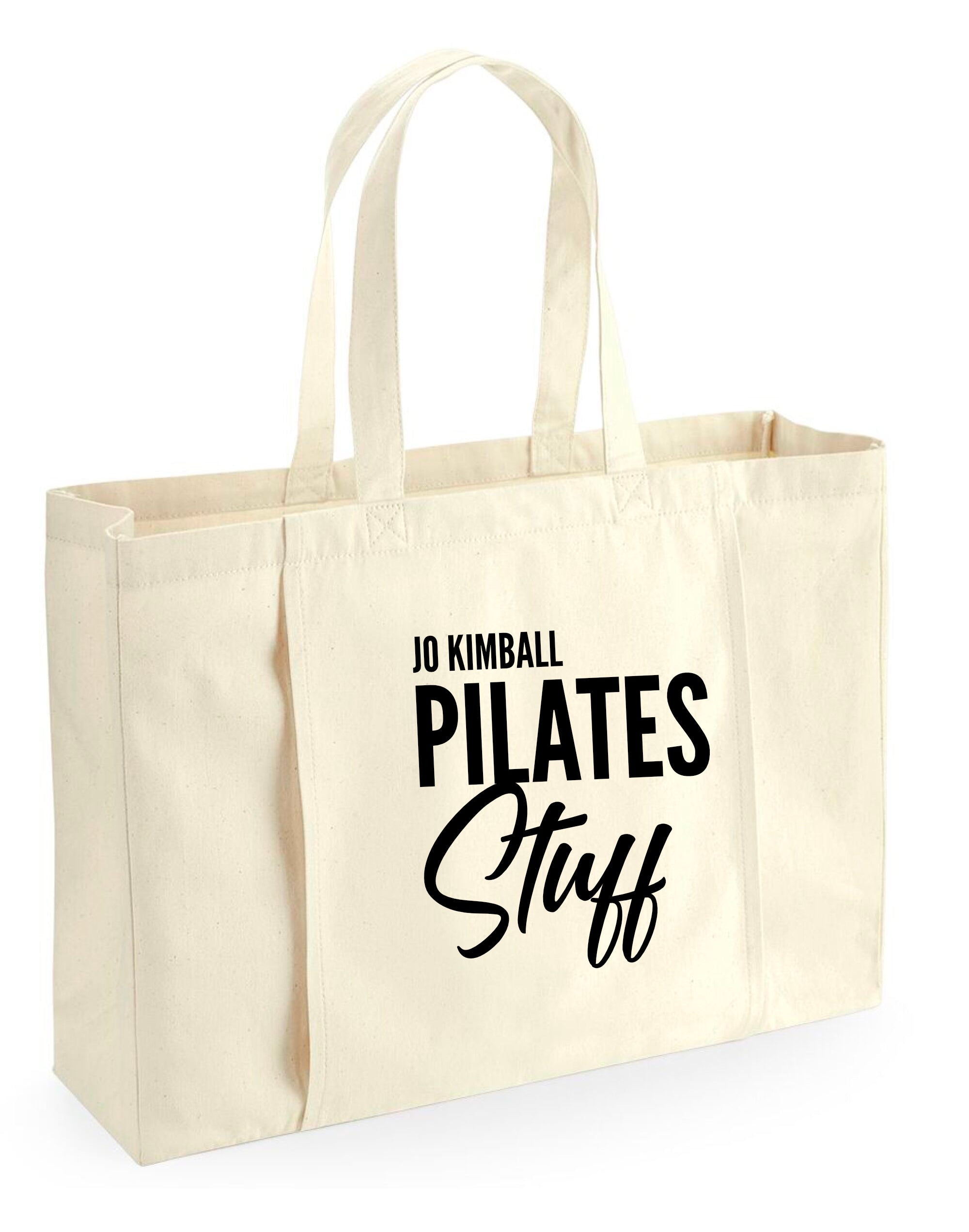 Personalised Name Pilates Stuff Organic Tote Bag