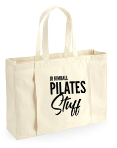 Personalised Name Pilates Stuff Organic Tote Bag