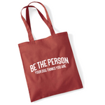 Load image into Gallery viewer, Be The Person Your Dog Thinks You Are Lightweight Tote Bag
