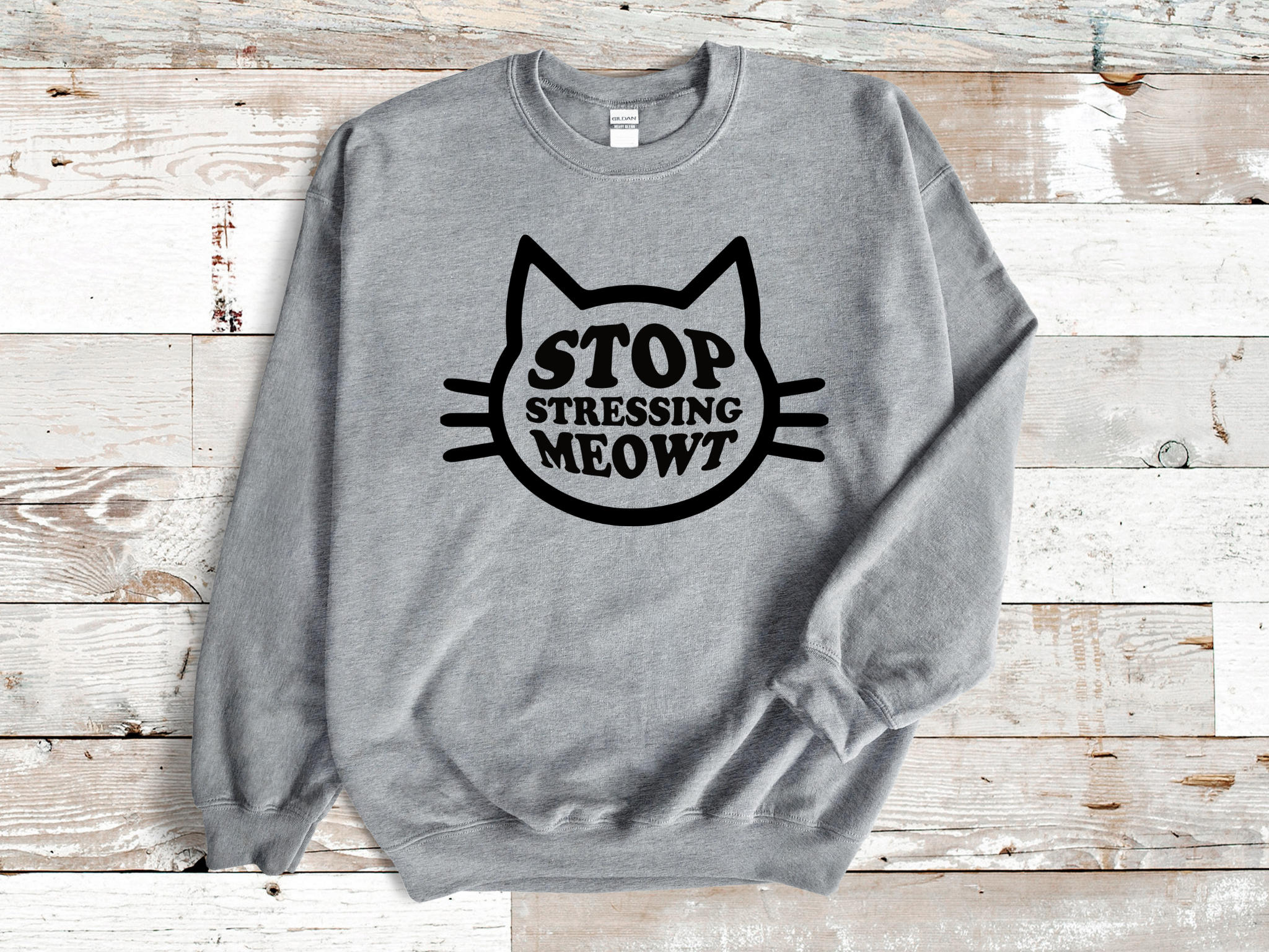 Stop Stressing Meowt Adult Unisex Sweatshirt