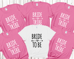 Load image into Gallery viewer, Bride Tribe Bride Hen Party T-shirts (Pink)
