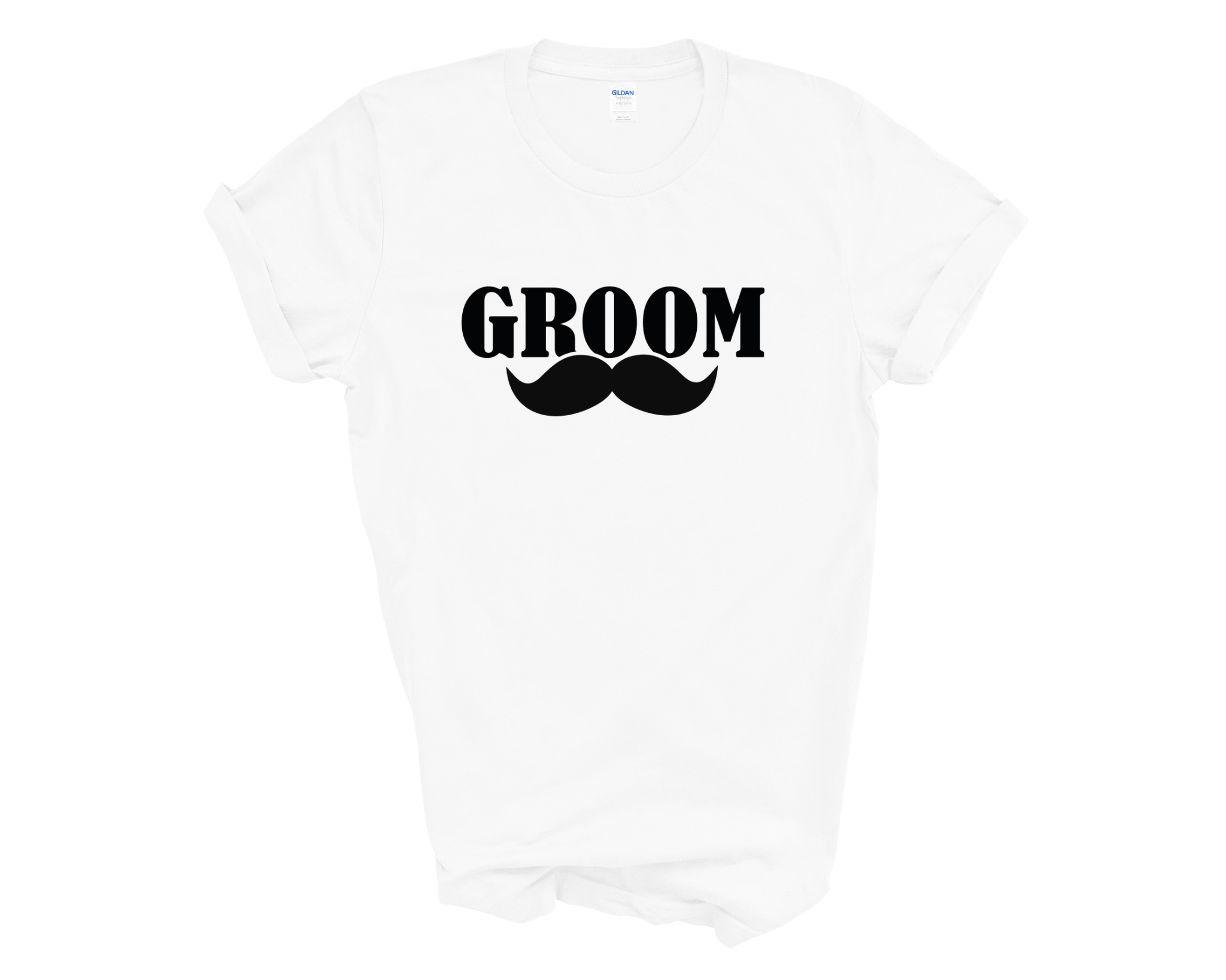 Groom & Squad Best Man Stag Party Matching T-shirt Moustache