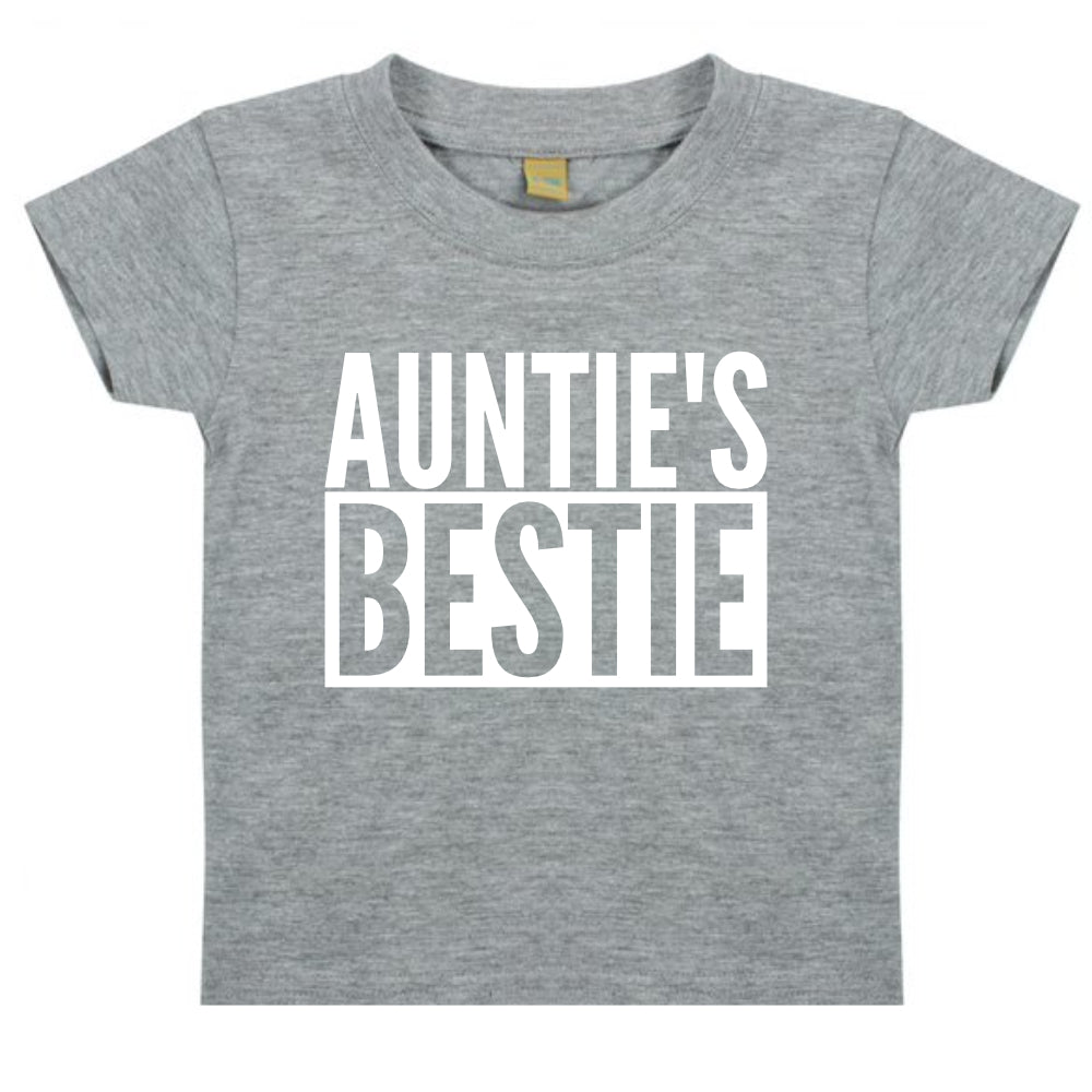 Auntie's Bestie Baby Toddler Funny T-Shirt