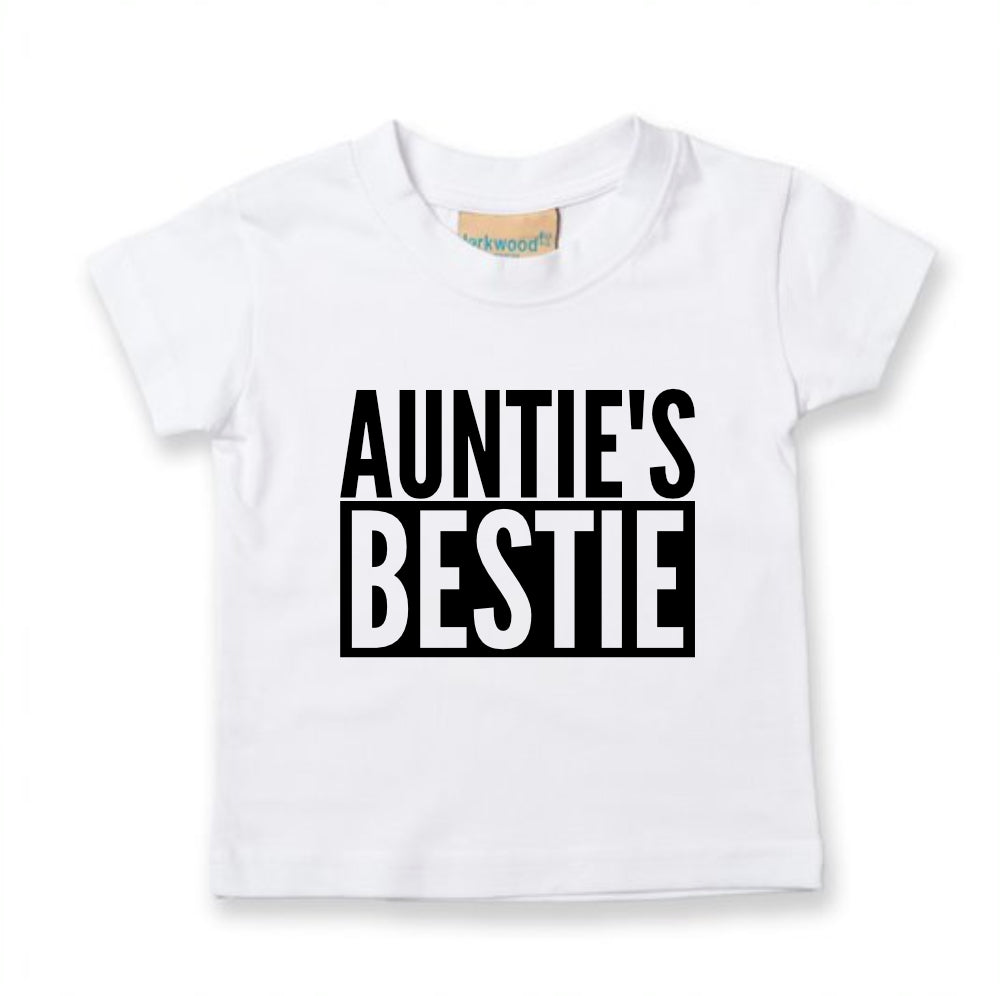 Auntie's Bestie Baby Toddler Funny T-Shirt