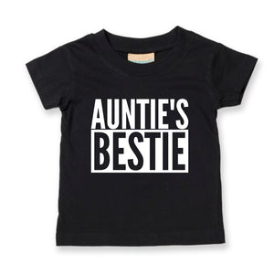 Auntie's Bestie Baby Toddler Funny T-Shirt