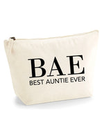 Load image into Gallery viewer, BAE Best Auntie Ever Cosmetic Make Up Storage Bag
