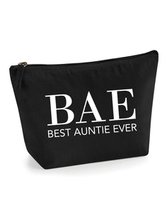 BAE Best Auntie Ever Cosmetic Make Up Storage Bag