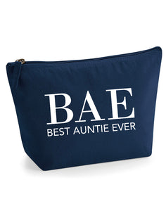 BAE Best Auntie Ever Cosmetic Make Up Storage Bag