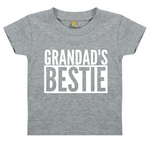 Grandad's Bestie Baby Toddler Funny T-Shirt