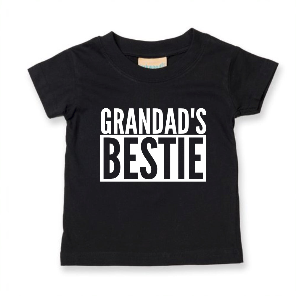 Grandad's Bestie Baby Toddler Funny T-Shirt