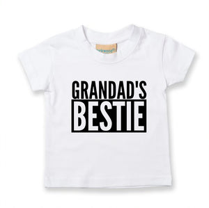 Grandad's Bestie Baby Toddler Funny T-Shirt