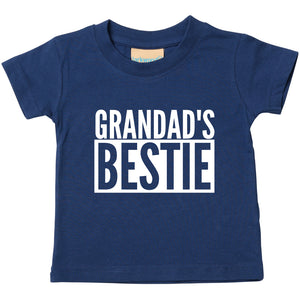 Grandad's Bestie Baby Toddler Funny T-Shirt