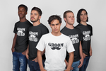 Load image into Gallery viewer, Groom &amp; Squad Best Man Stag Party Matching T-shirt Moustache
