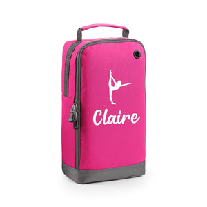 Personalised Name Gymnast Dance Text Shoe Bag Storage