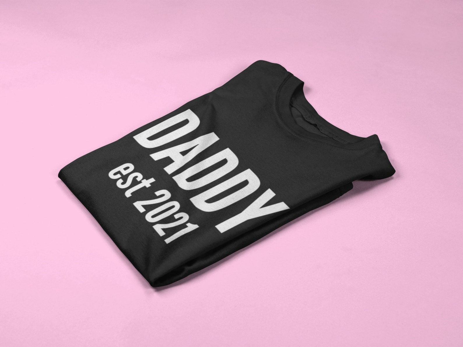 Daddy Established Custom Date Mens/Adults Novelty Tshirt