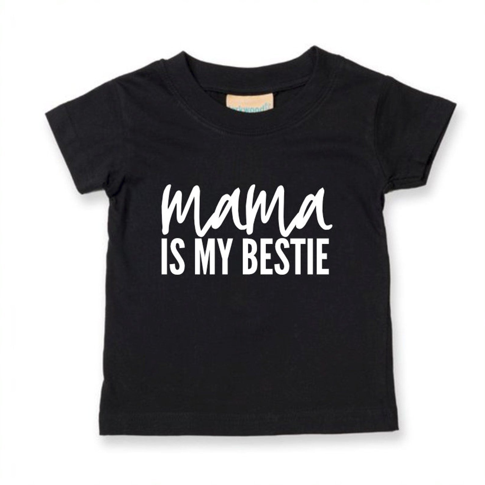 Mama Is My Bestie Kids Baby Toddler T-Shirt