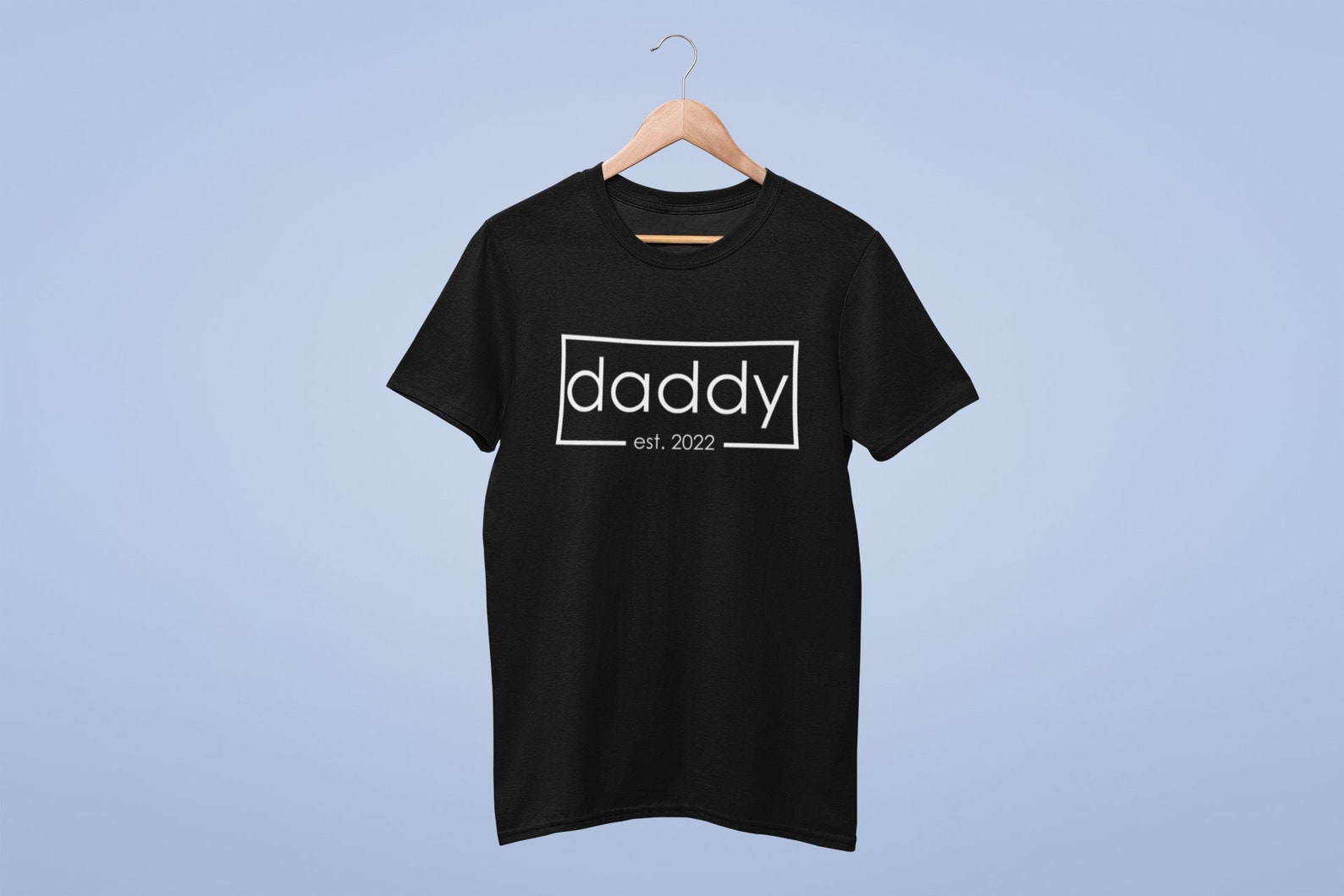 Daddy Established Custom Date Mens/Adults Novelty T-shirt D2