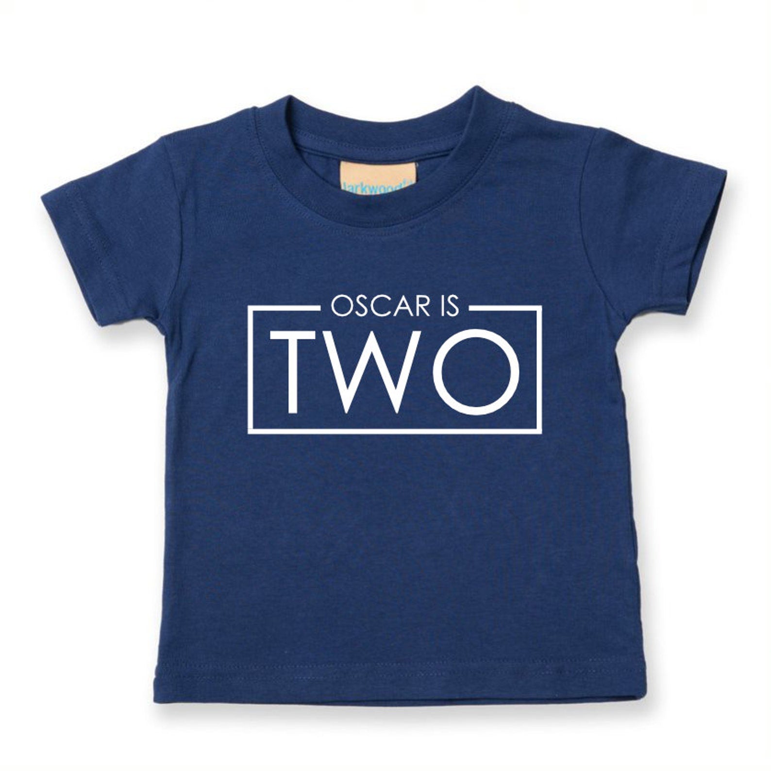 Personalised Two Unisex Kids T-shirt Name Birthday