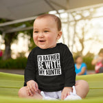 Load image into Gallery viewer, I&#39;d Rather Be With My Auntie LONG SLEEVE Baby Toddler Kids T-Shirt
