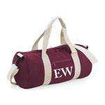 Load image into Gallery viewer, Personalised Custom INITIAL MONOGRAM Barrel Bag
