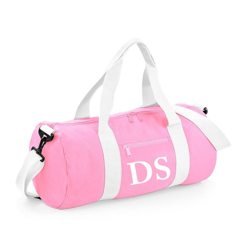 Personalised Custom INITIAL MONOGRAM Barrel Bag