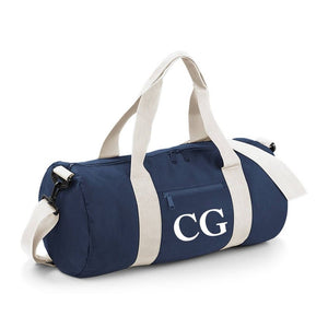 Personalised Custom INITIAL MONOGRAM Barrel Bag