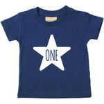 Load image into Gallery viewer, One 1st Birthday Kids STAR T-shirt
