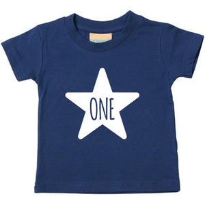 One 1st Birthday Kids STAR T-shirt