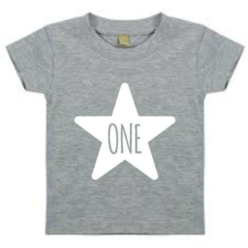 One 1st Birthday Kids STAR T-shirt