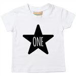 Load image into Gallery viewer, One 1st Birthday Kids STAR T-shirt
