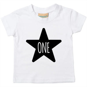 One 1st Birthday Kids STAR T-shirt