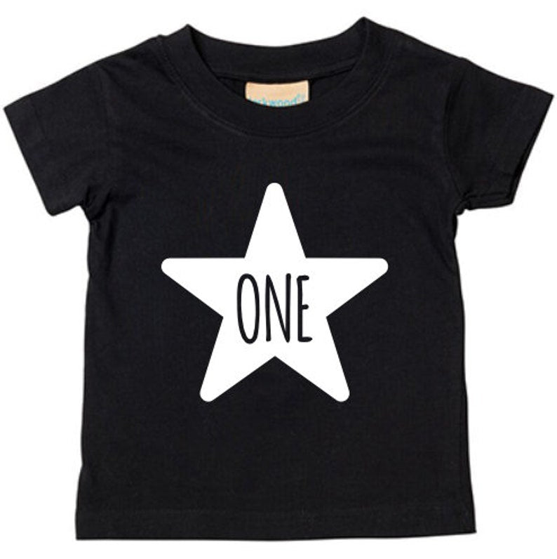 One 1st Birthday Kids STAR T-shirt