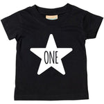 Load image into Gallery viewer, One 1st Birthday Kids STAR T-shirt
