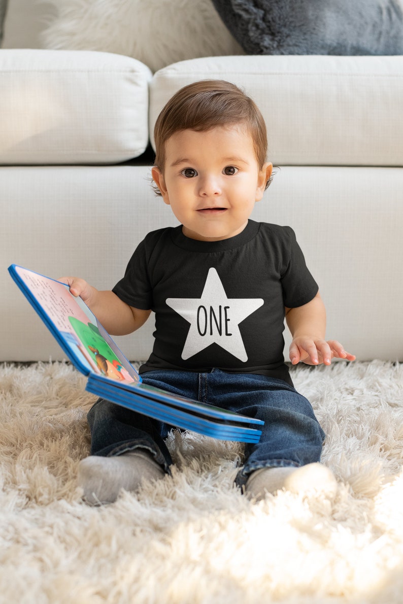 One 1st Birthday Kids STAR T-shirt