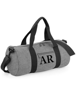 Personalised Custom INITIAL MONOGRAM Barrel Bag