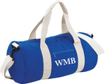 Load image into Gallery viewer, Personalised Custom INITIAL MONOGRAM Barrel Bag
