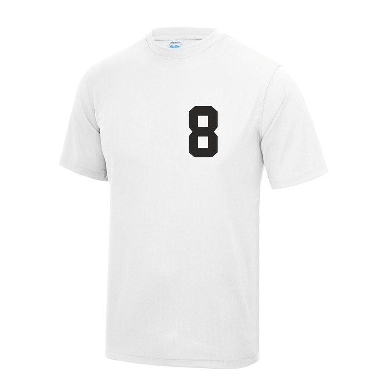 Kids Personalised Polyester Name & Number Sport T-Shirt