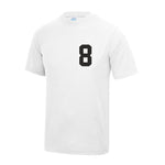 Load image into Gallery viewer, Kids Personalised Polyester Name &amp; Number Sport T-Shirt
