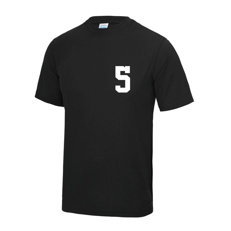 Kids Personalised Polyester Name & Number Sport T-Shirt