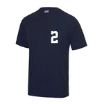 Load image into Gallery viewer, Kids Personalised Polyester Name &amp; Number Sport T-Shirt
