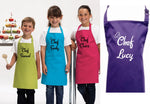 Load image into Gallery viewer, Personalised Kids Childrens Chef (Name) Apron Baking Cooking Novelty Gift Child Personalized Custom Baking Cookery Fan - Red Leader Clothing
